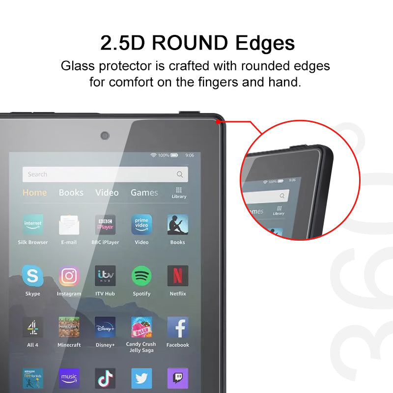 Tempered Glass for Amazon Fire Tablet