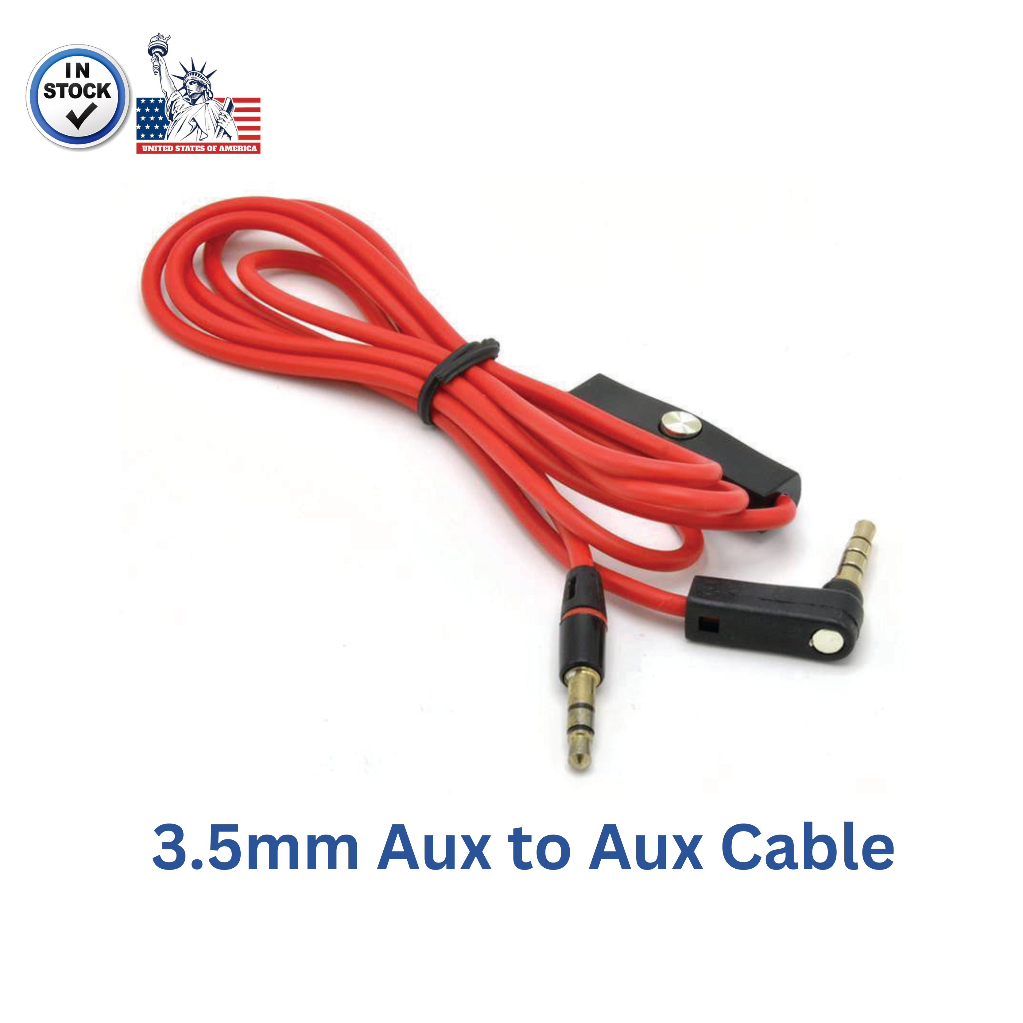 3.5mm Aux Audio Cable w/ Mic