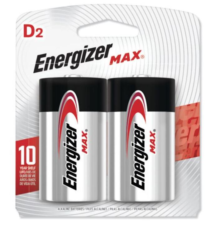 Energizer Alkaline D x 2 Battery