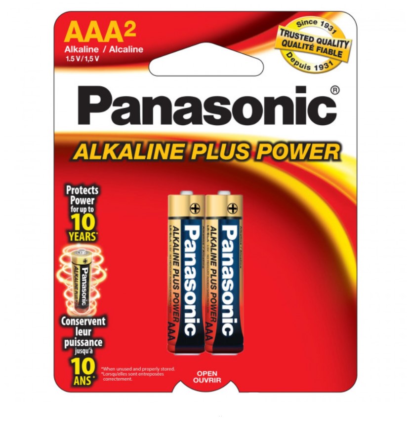 Panasonic Alkaline AAA X 2 Battery