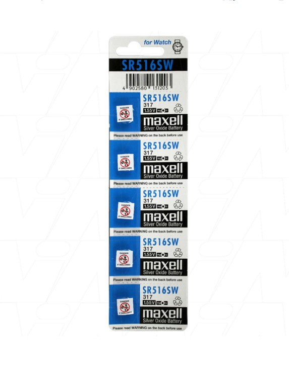 Maxell Lithium Battery SR-516SW (317)